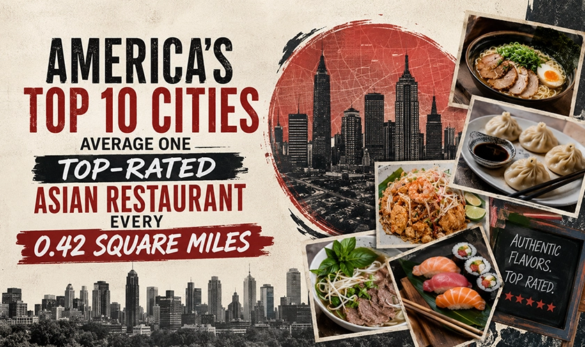 Top 10 US Cities for Asian Restaurants in 2026